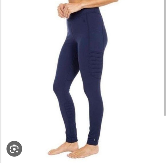 Nwt Smartwool moto tights leggings navy - Picture 1 of 9